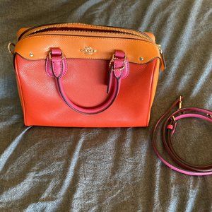 Coach Bag - Orange, Pink, and Red